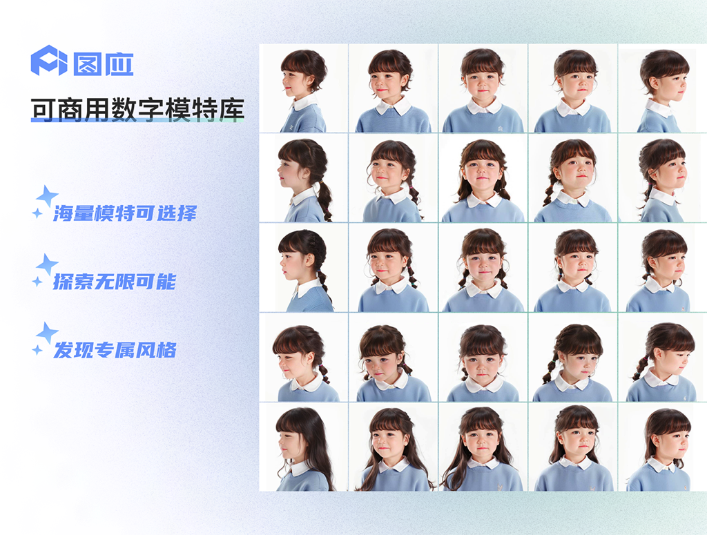 企业定制数字模特-儿童模特